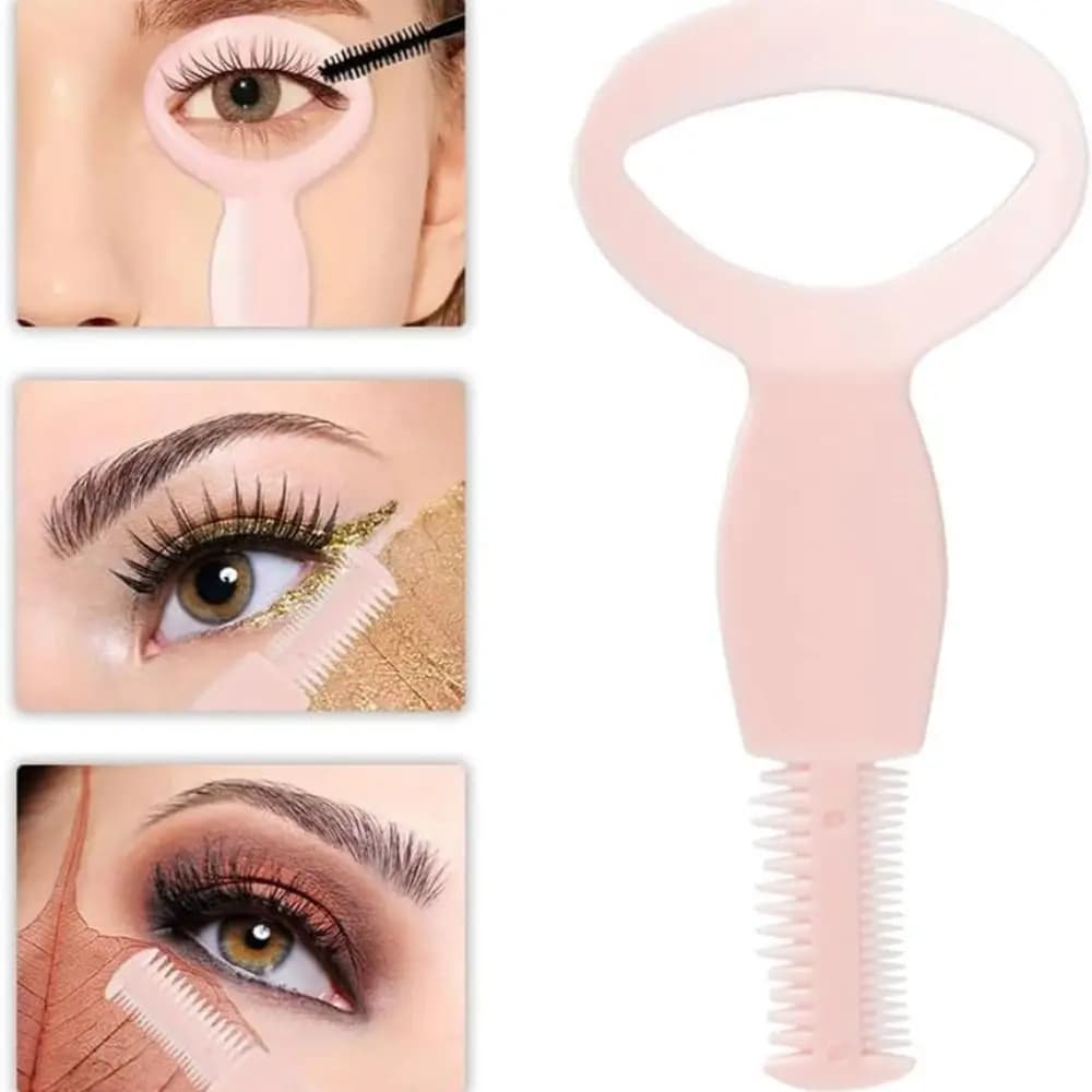 Reusable Plastic Eyeliner Stencil with Pettine, Mascara Protection, Appliance, Makeup Accessories