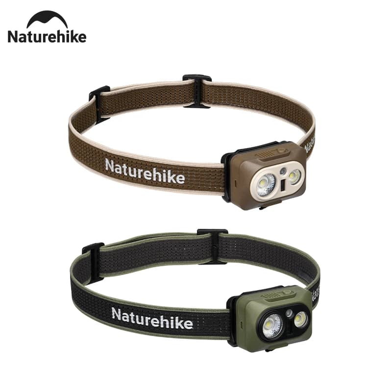 Naturehike Camping Front Lamp with Intelligent Sensor, LED Light for Open Hiking, Waterproof, Ultralight, with Adjustable Headband
