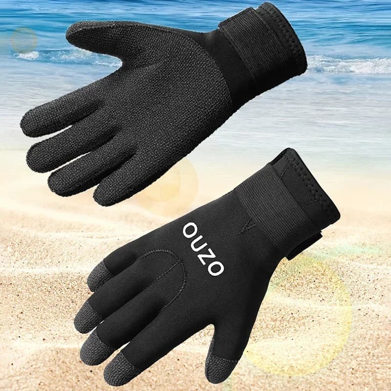 Guanti da Immersione in Kevlar 5mm, Caldi e Resistenti ai Graffi, per Pesca, Caccia Subacquea, Snorkeling e Accessori per Immersioni