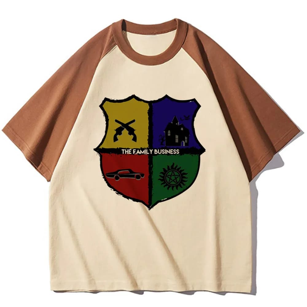 Supernatural t-shirt girl Vintage University 80s Psychedelic shirt women harajuku graphic Pop Culture Trendy
