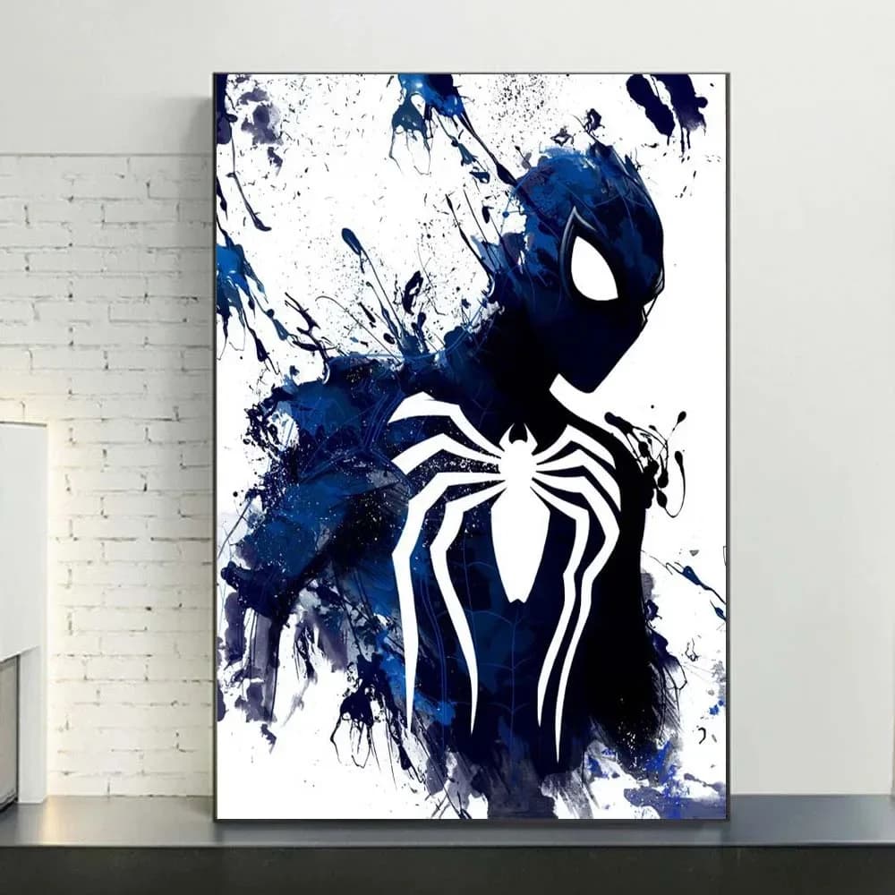 Poster Diamantati di Spider-Man in Stile Acquerello, Arte Moderna da Parete, Stampe Decorative per Casa e Stanza
