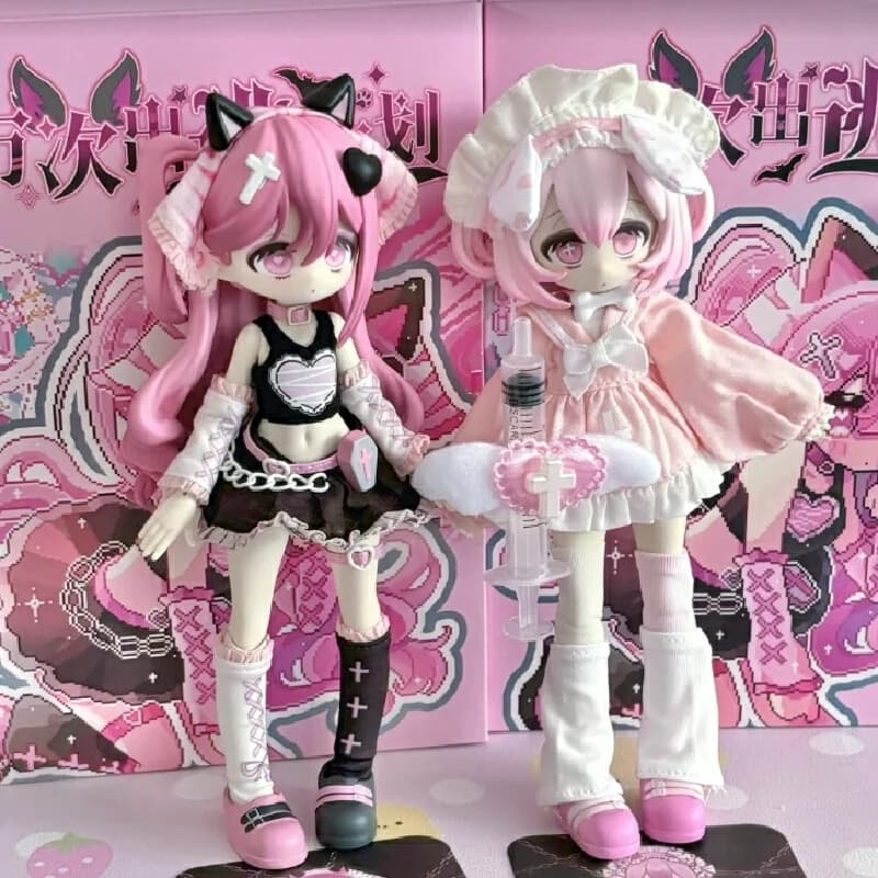 Genuine Ten Thousand Escape Plans Bjd 1/12 Box Cieca Figure In Pvc Doll Set Mystery Stoffe Set Surprise Toy Kawaii Trend Girl Gifts
