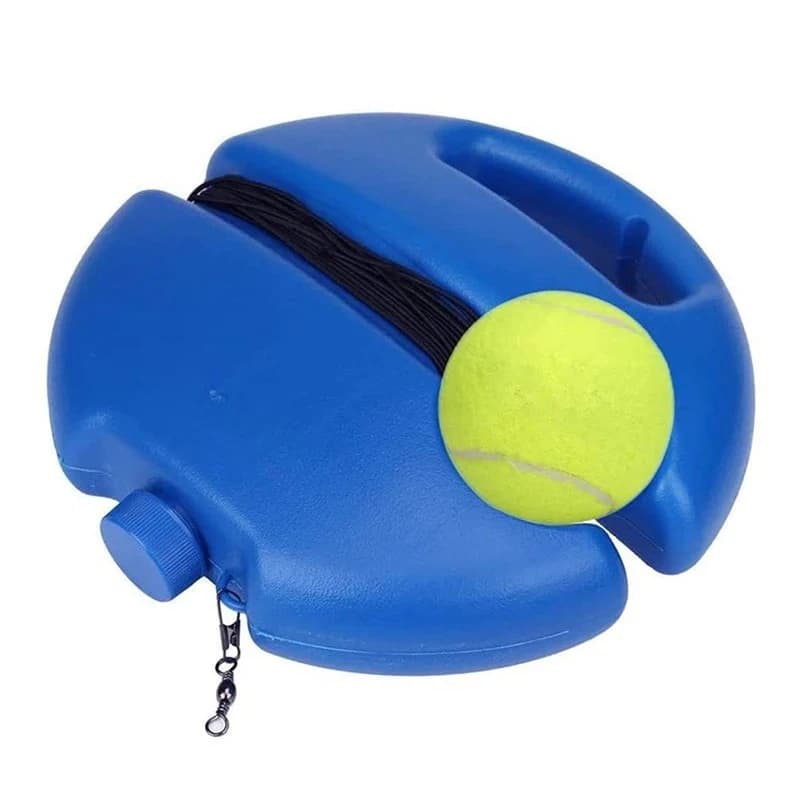 Tennis Trainer Rebound Ball, Tennis Practice Trainer Gear Tennis Training Equipment Kit with Base, Elastic Ropes & Ball