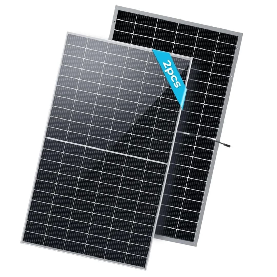 Renogy bifacciale 2 pezzi 450W/550W pannelli solari 12/24 Volt monocristallino per stazione di ricarica sul tetto Farm
