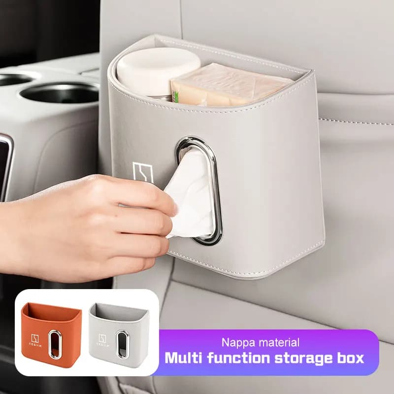 For ZEEKR 001 007 X 7x 009 Car Door Storage Box Tissue Bag Backrest Napkin Holder Organizer Interior Accessories
