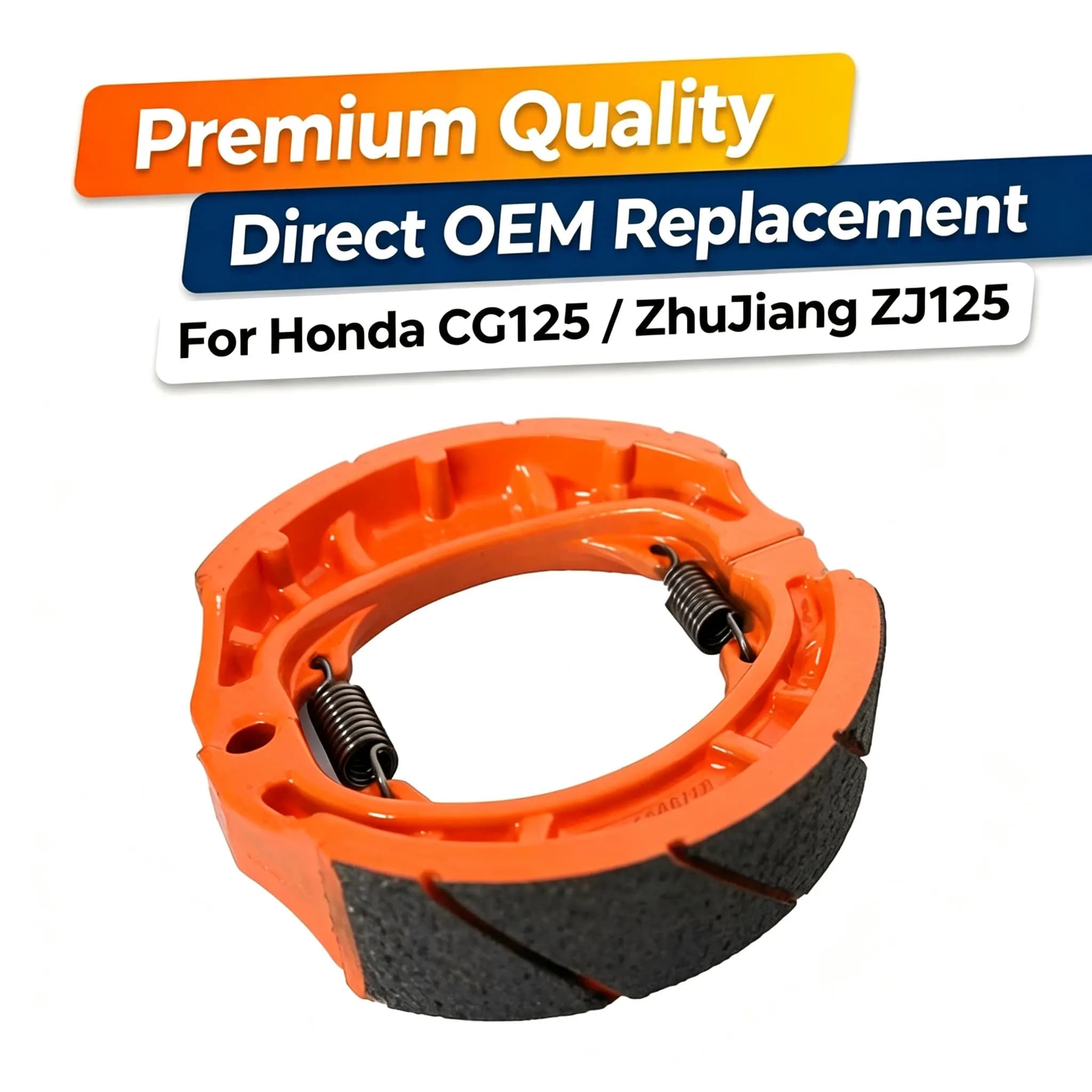 Motorcycle Brake Shoes For Honda CG125 ZJ125 Rear Front Drum Brake Pads Moped Scooter Brake Linings Spare Parts Accessories