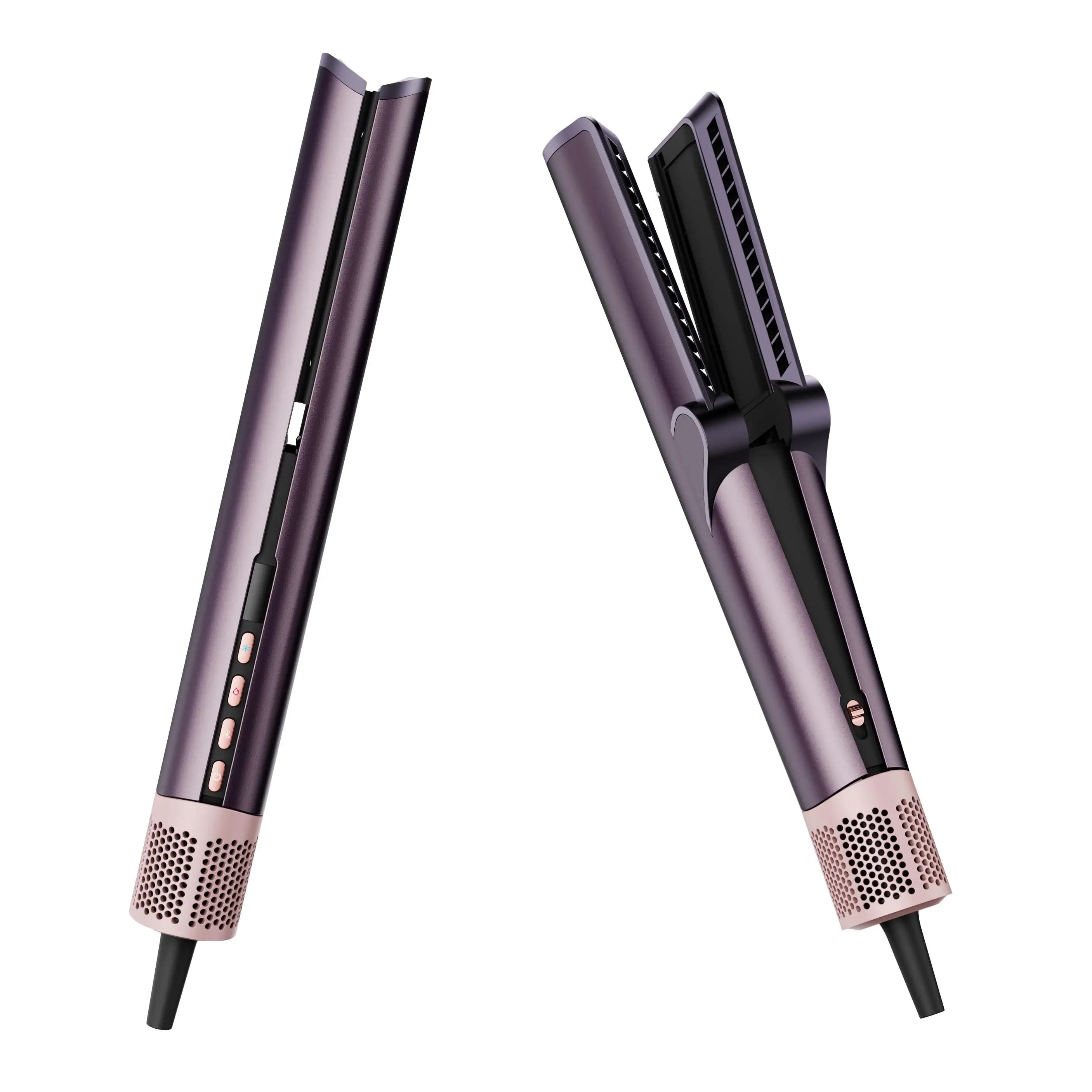 Smart Library 2 in 1 Hair Styling Tool with Negative Ions, Brush Hair Dryer and Straight Plate 1000W