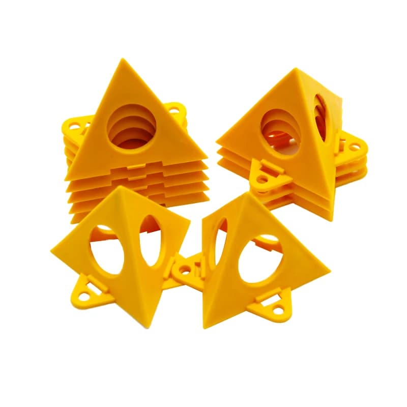 Triangular Bracket for Tripod Shaped Pyramid 10 Piece Bracket for woodworking paint Bracket for spray coating Pillow block Set of auxiliary tools