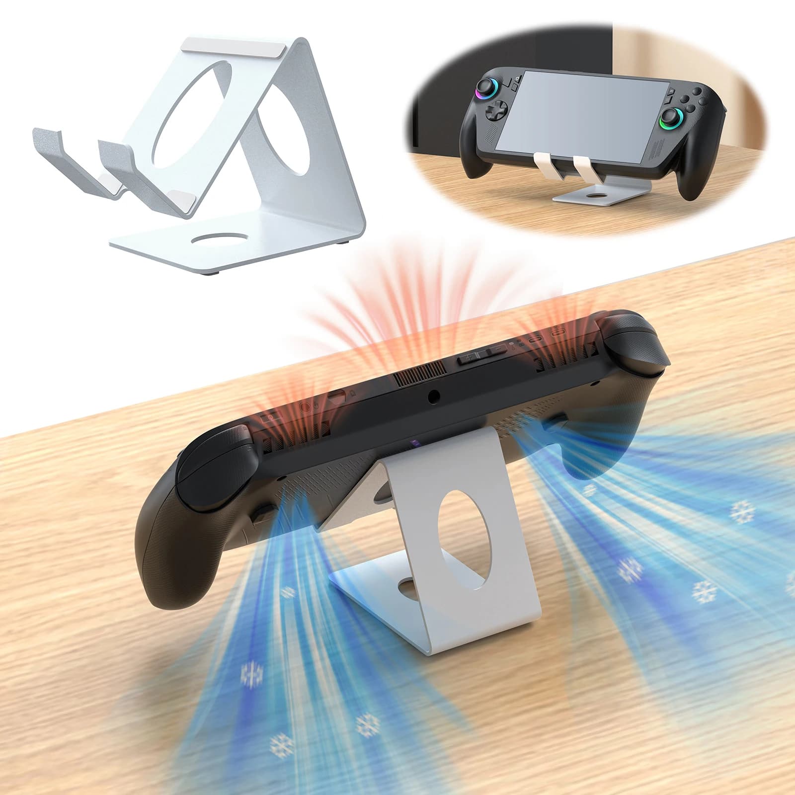 Supporto per Console, Accessori per Console di Gioco, Base Portatile per ROG Xbox Ally/X, per Switch 2/Steam Deck