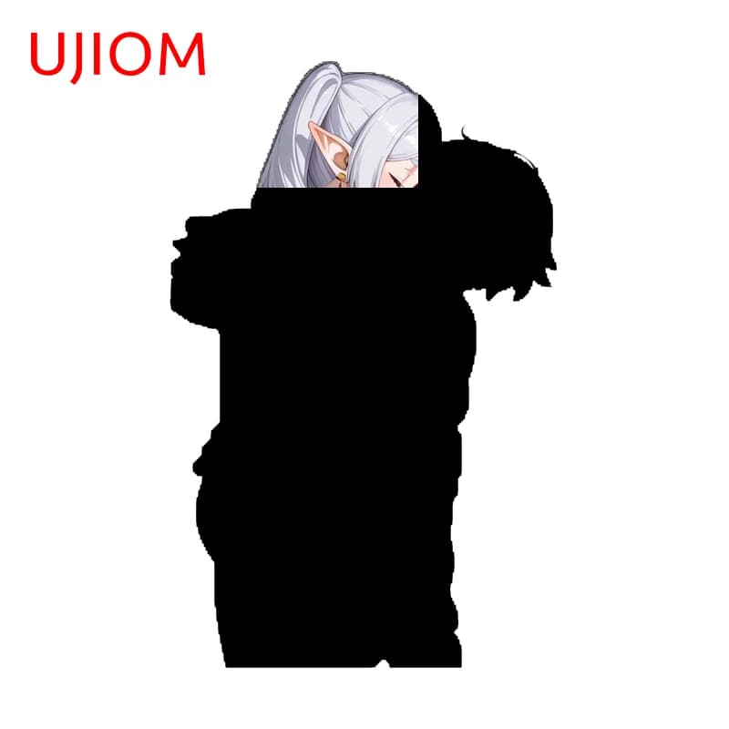 UJIOM Frieren And Megumin Wall Sticker Exquisite Fashionable Enchanting Sunscreen Adhesive Decal Adhesive Light Switch Decor