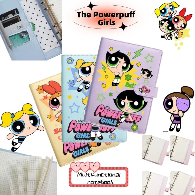 Il taccuino a tema Powerpuff Girls, simpatico quaderno di cartoni animati per ragazzi e ragazze, un diario floreale, regalo per compleanni di amici