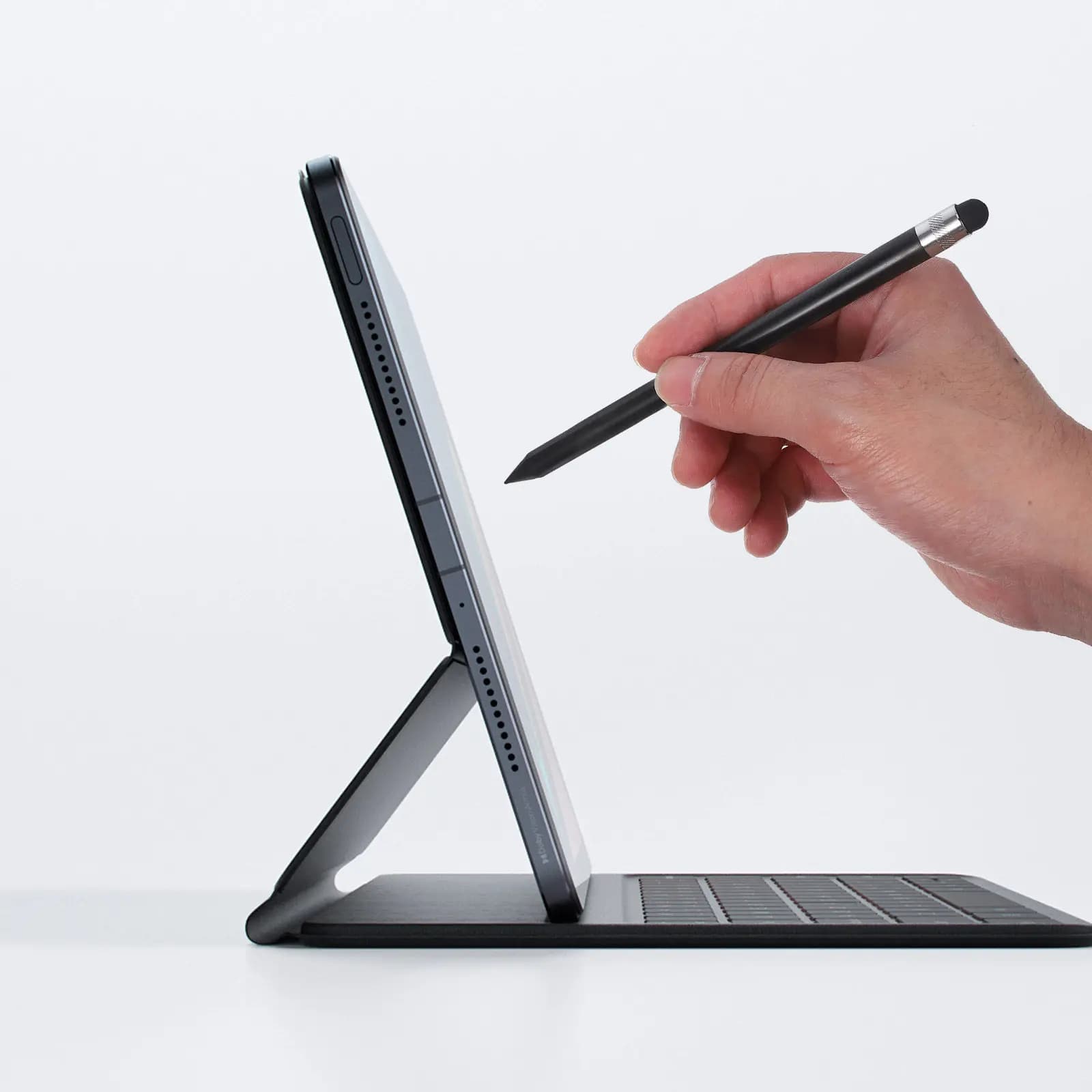 Penna Stilo Nera di Alta Precisione, Sottile e Capacitiva per Telefono e Tablet, Strumento per Scrivere, Disegnare e Fare Calligrafia