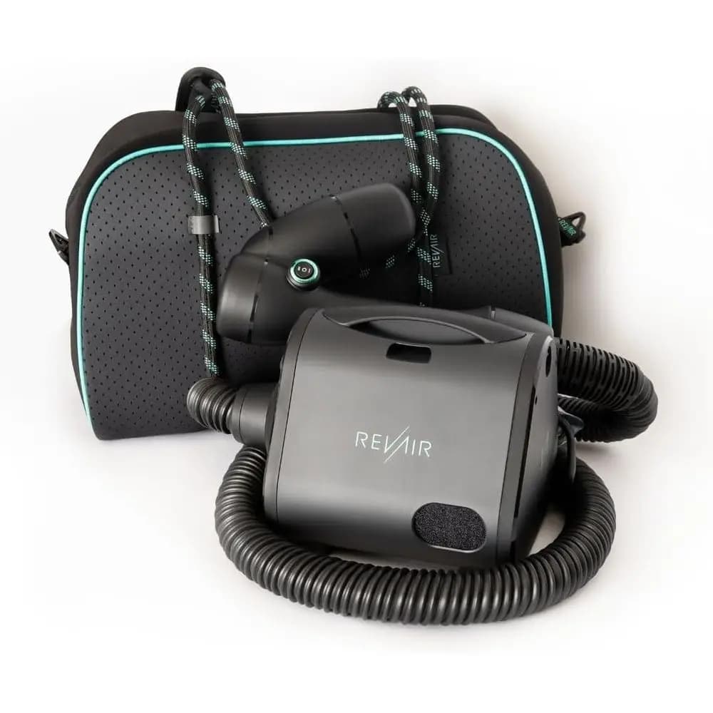 Asciugacapelli Reverse-Air con Borsa da Viaggio e Accessori - Riduce Danni, Calore e Rotture - per Capelli Ricci, Crespi e Ondulati