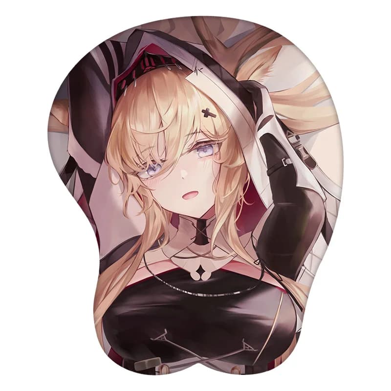 Tappetino per mouse 3D Arknights Anime Viviana Poggiapolsi Tappetino per mouse da scrivania Accessorio per giocatori