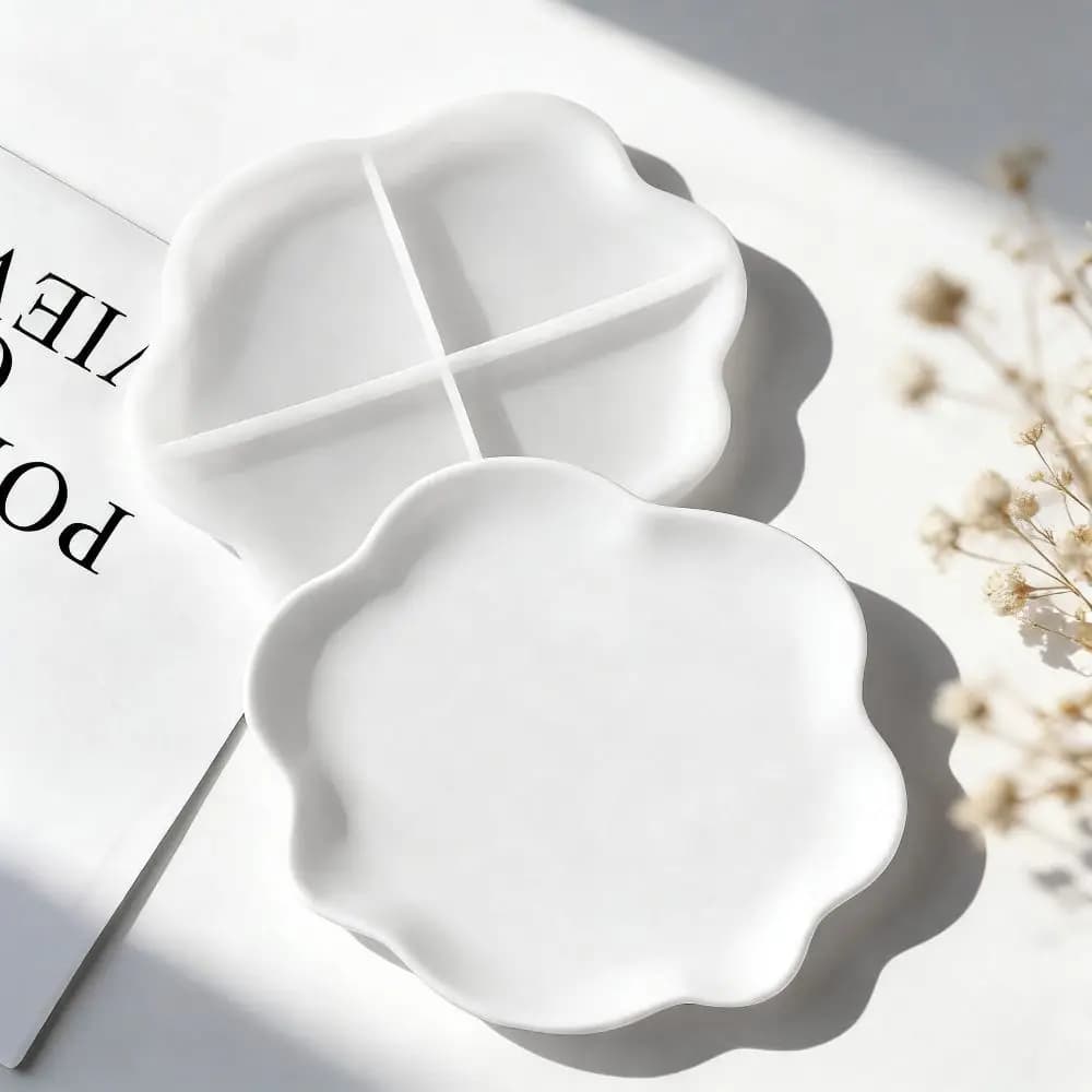 Nuovo Stampo in Silicone a Onda Geometrica, Forma Irregolare, Riutilizzabile per Resina, Gesso e Espositori per Gioielli Fai da Te