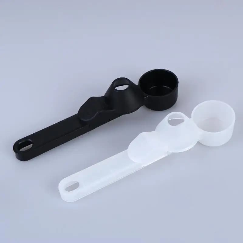 Portable Sliding Leakproof Coffee Spoon Reusable Protein Powder Funnel Scoop Home Kitchen Supplement Measuring Gadget