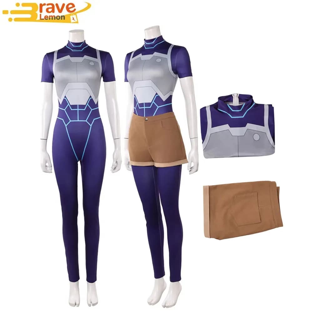 Costume da Donna Fantasia Tech Jacket, Tuta Anime Invincible, Abbigliamento per Travestimento Femminile, Completo per Halloween e Carnevale