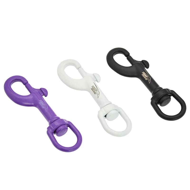 New 75MM Stainless Steel Swivel Eye Bolt Snap Spring Double Ended Hook For Scubas Diving Leash Flag Diving Hook For Camping Tent
