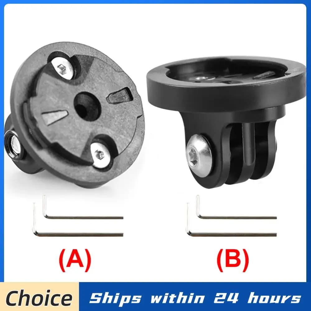 Support for Camera and Bicycle Light in Aluminium Alloy, Front Light Bracket, Bike Computer Support, Adapter for Garmin Gopro