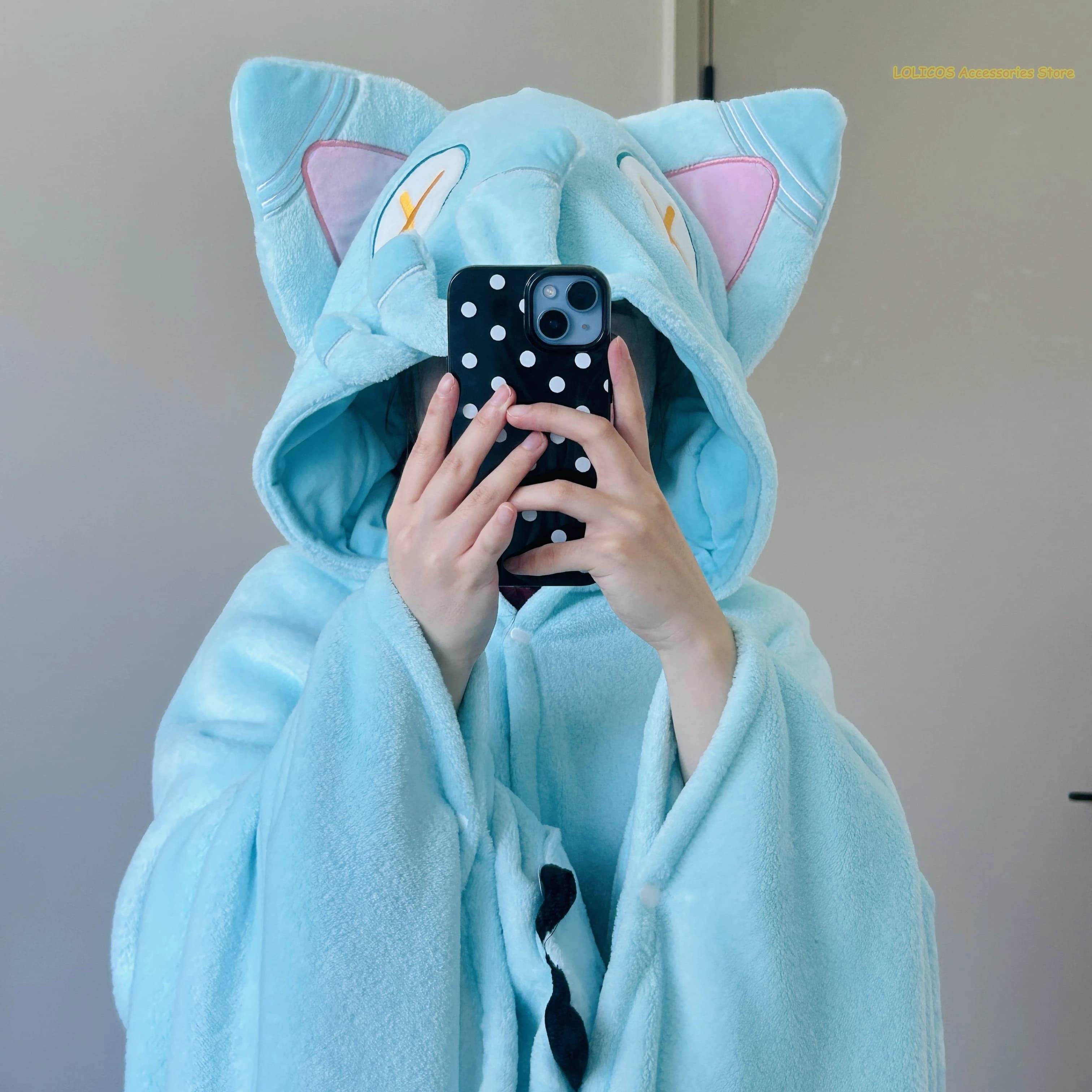 Anime Genshin Impact Il Dottore Plush Cloak Wrap Air Conditioner Blanket Shawl All Season Throw Blanket Lunch Break Blanket