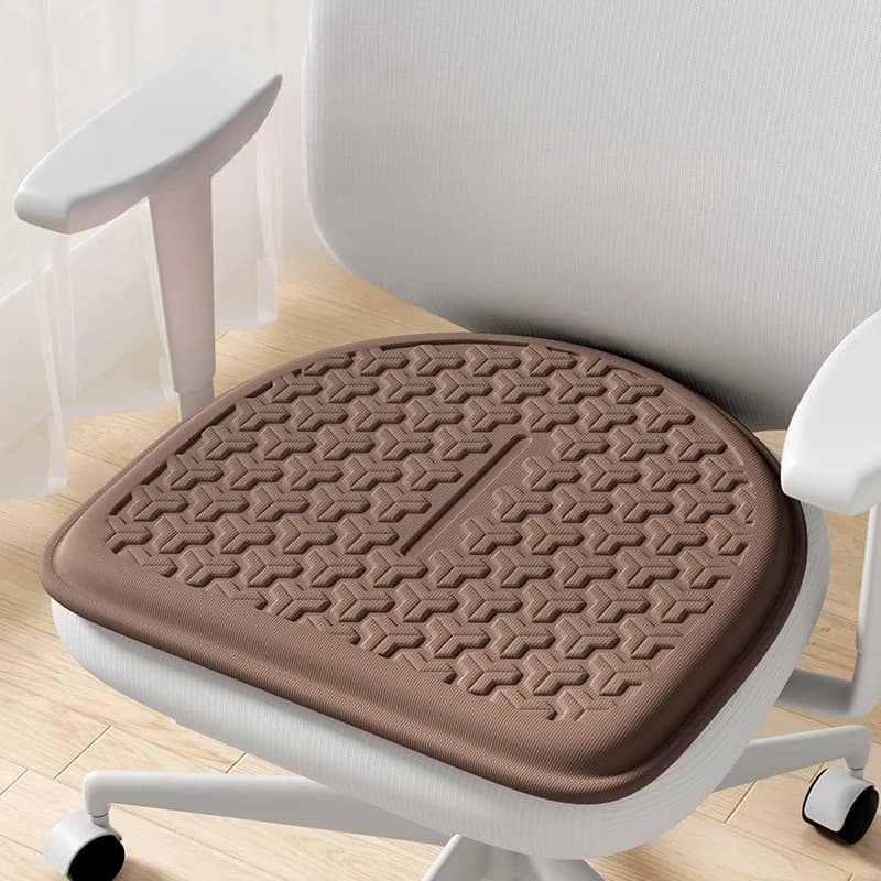 Cuscino per sedia in gel rinfrescante per ghiaccio - Cuscino per sedile da ufficio lavabile e traspirante per l'estate, supporto lombare ergonomico con design multistrato