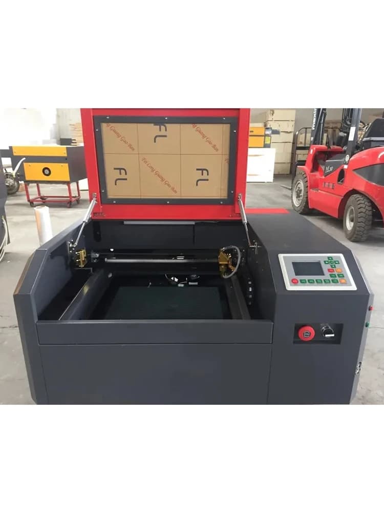 Nuova macchina per incisione laser CO2 4040 da 50W per il taglio di compensato, legno, MDF, acrilico, cristallo, vetro, carta, plastica, plexiglass