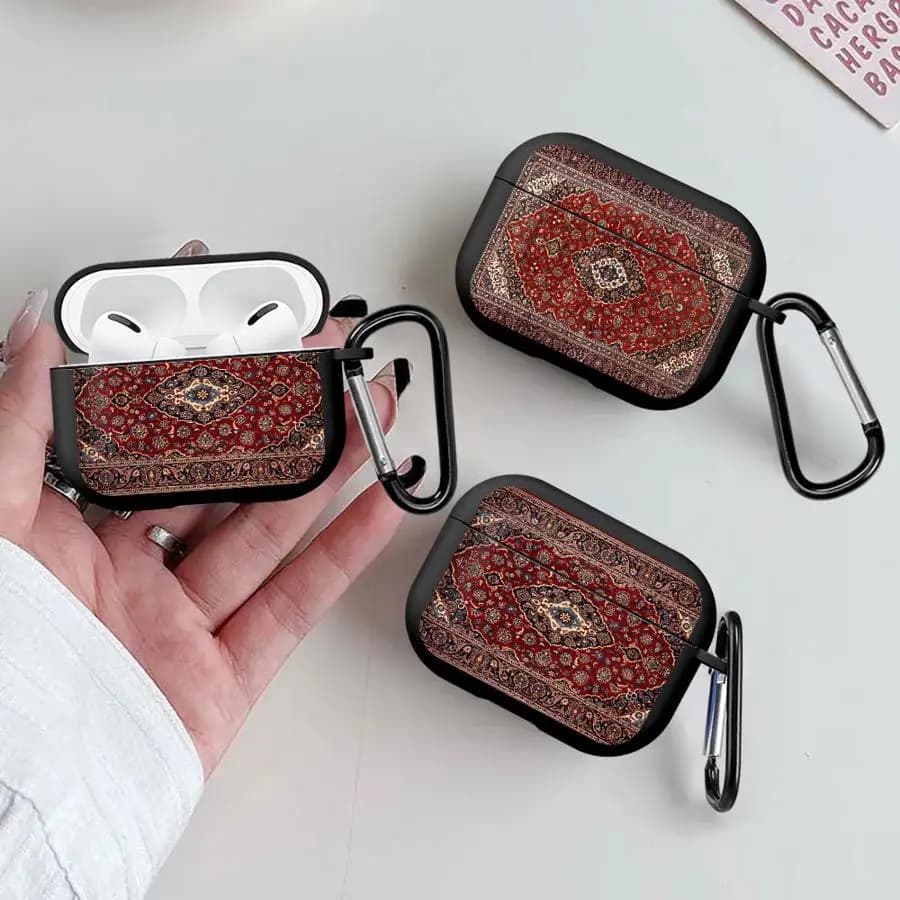 Airpods 3 Pro2 Pro 2 Pro3 4 1 earphone case with Persian carpet motifs