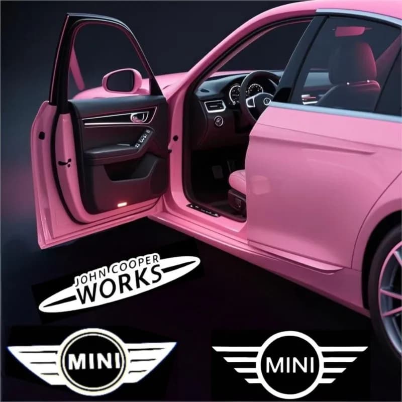 Led HD Porta Auto Benvenuto Luce Del Proiettore Lampade Per MINI Cooper One R50 R52 R54 R53 R56 Countryman R60 F55 F56 JCW Accessori