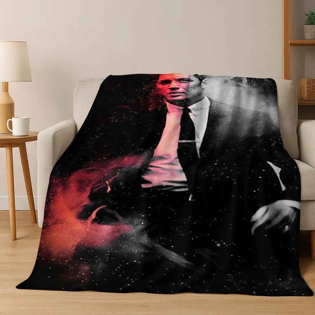 Coperta in flanella 3D Tom Hardy Art Actor Star, coperta morbida e accogliente per la casa, camera da letto, divano letto, picnic, ufficio, regalo per bambini
