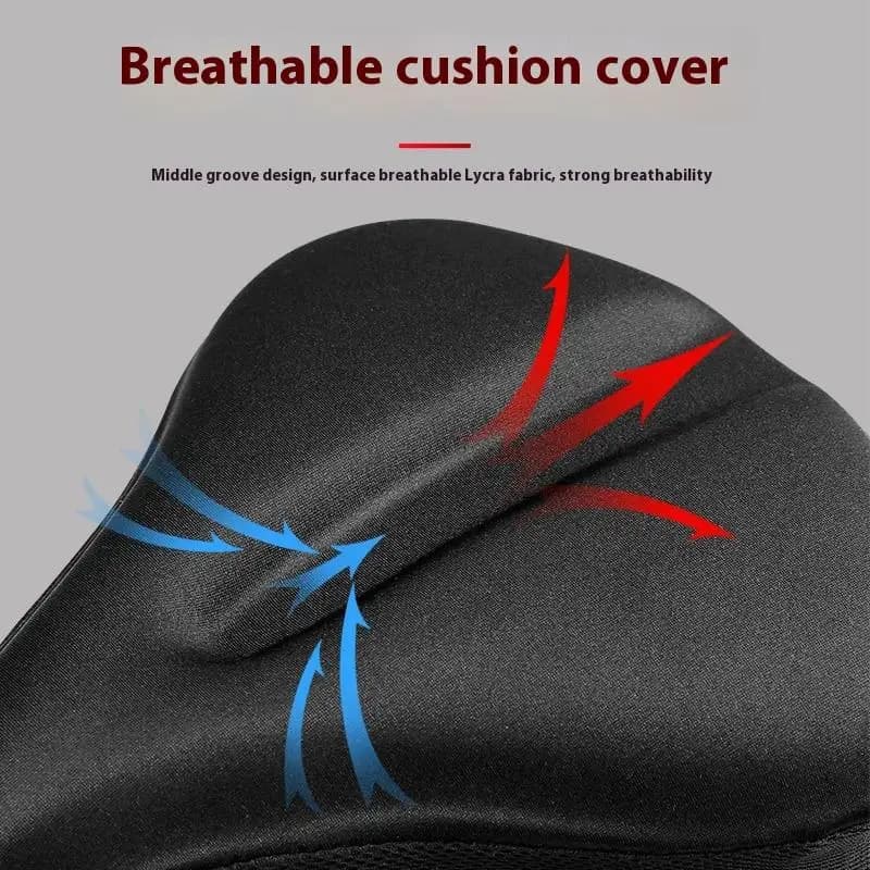 1 Piece Cycling Riding DIY Accessories Exercise Bike Seat Gel Cushion Cover For Large Wide Bicycle Pad