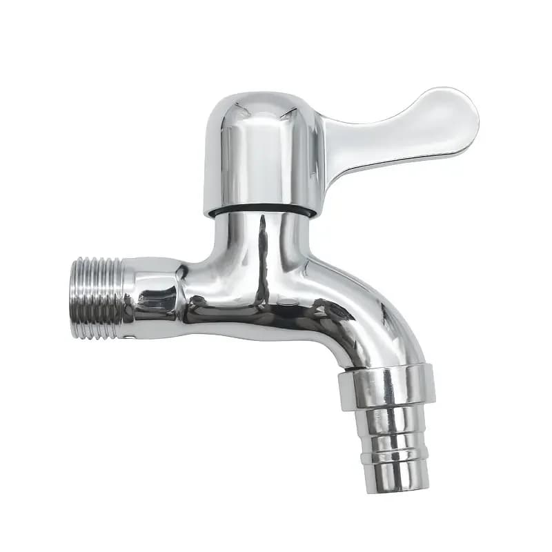 1 universal faucet suitable for domestic use and gardening - Tap with alloy structure and adjustable flow, connects to the hydraulic system of washing machine / sink - Cold water washing machine tap - Water valve, kettle