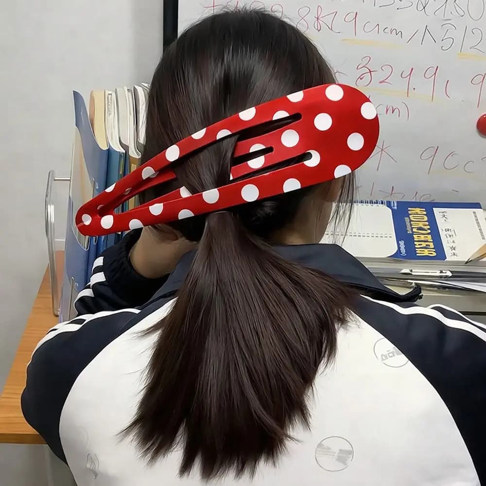 Regali: Fermaglio per capelli gigante da 20 cm, colorato, con stampa 3D, fermaglio gigante, fermagli per capelli giganti BB, antistress