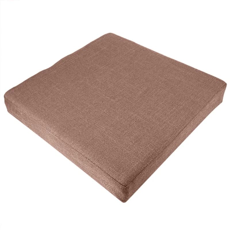 Soft Square Bearing for Floor Yoga, Removable and Washable, Beige Meditation Mat 40 X 40 X 6cm (L X L X A)