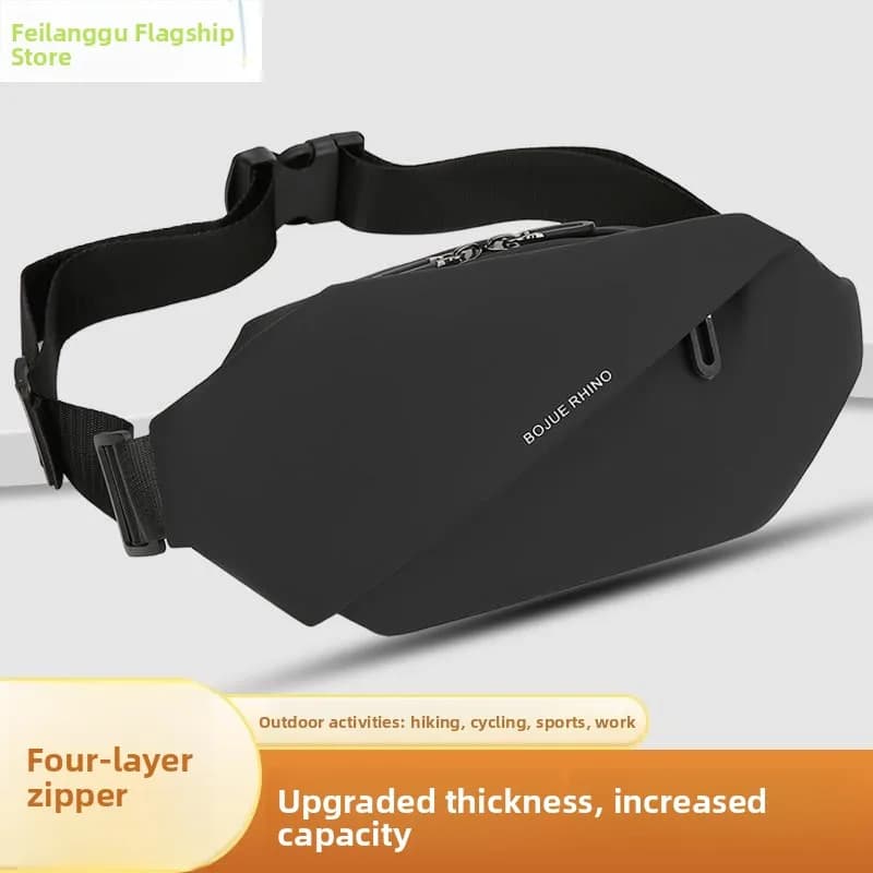 Waterproof Sports Fanny Pack Thick Outdoor Running Bag Large Capacity Crossbody Bag for Men And Women Youth Running Belt Bag
