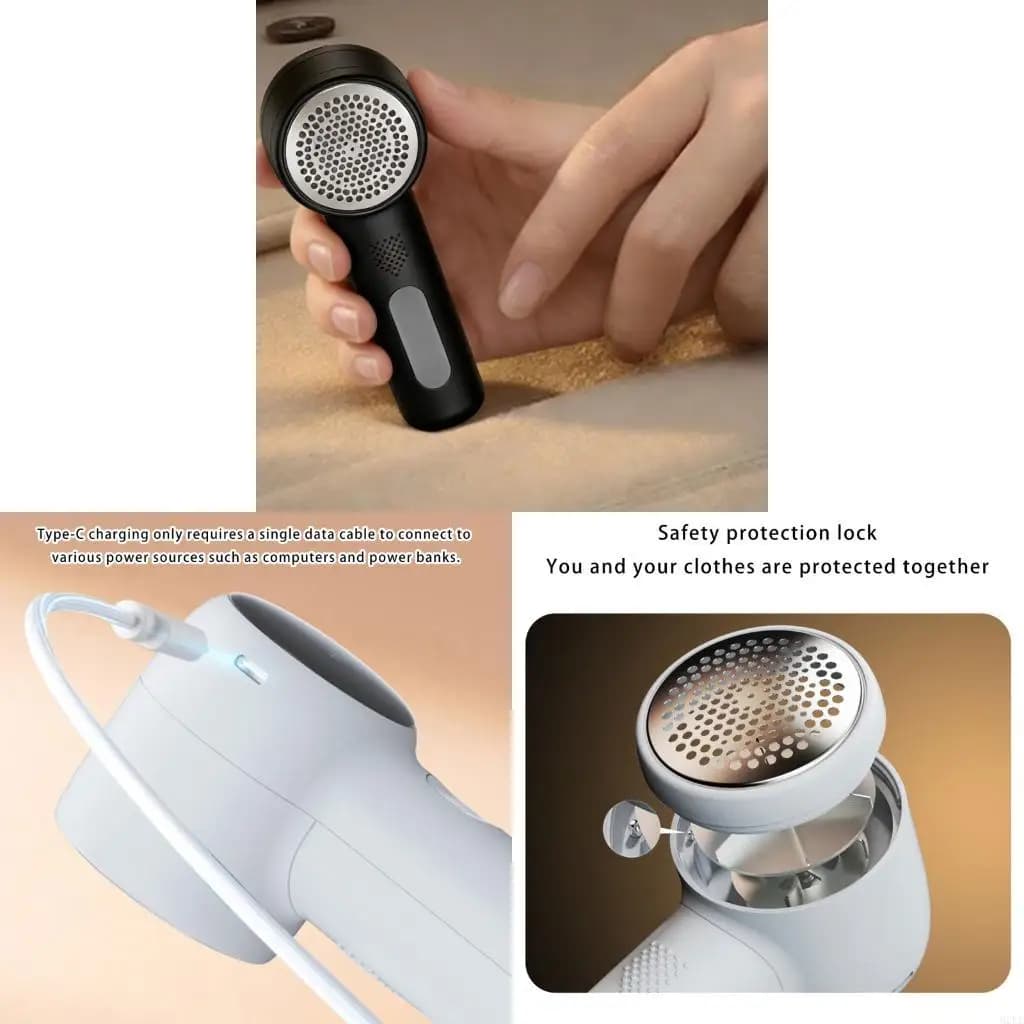 Safety Guard Electric Fabric Shaver Rechargeable Battery 3 Speeds Furniture