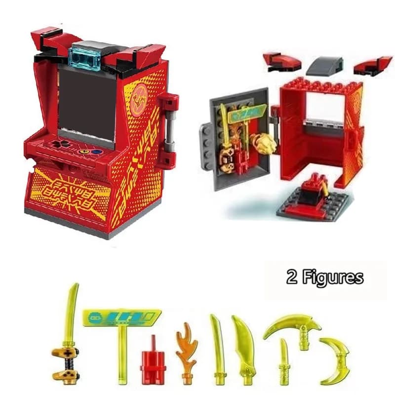 Primo Impero ‌ ‌ Figura Retro Mini Arcade Console di gioco Building Blocks KAI Modello Mattoni Kit per bambini Regalo per bambini