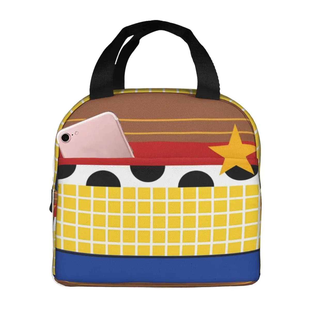 Borsa Termica Portatile Personalizzata Anime Toyes per Donne, Borsa Pranzo Isolante con Storie Anime, Contenitore Termico Portatile per Lavoro, Scuola, Viaggi