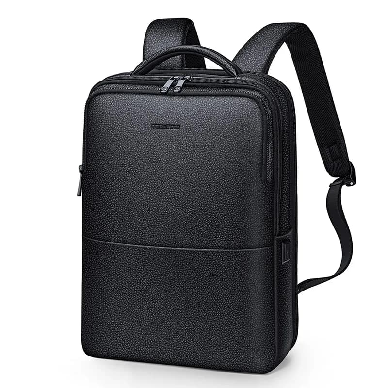 Zaino per il tempo libero in vera pelle, zaino per laptop multifunzionale, zaino per studenti alla moda, borsa da viaggio per pendolari