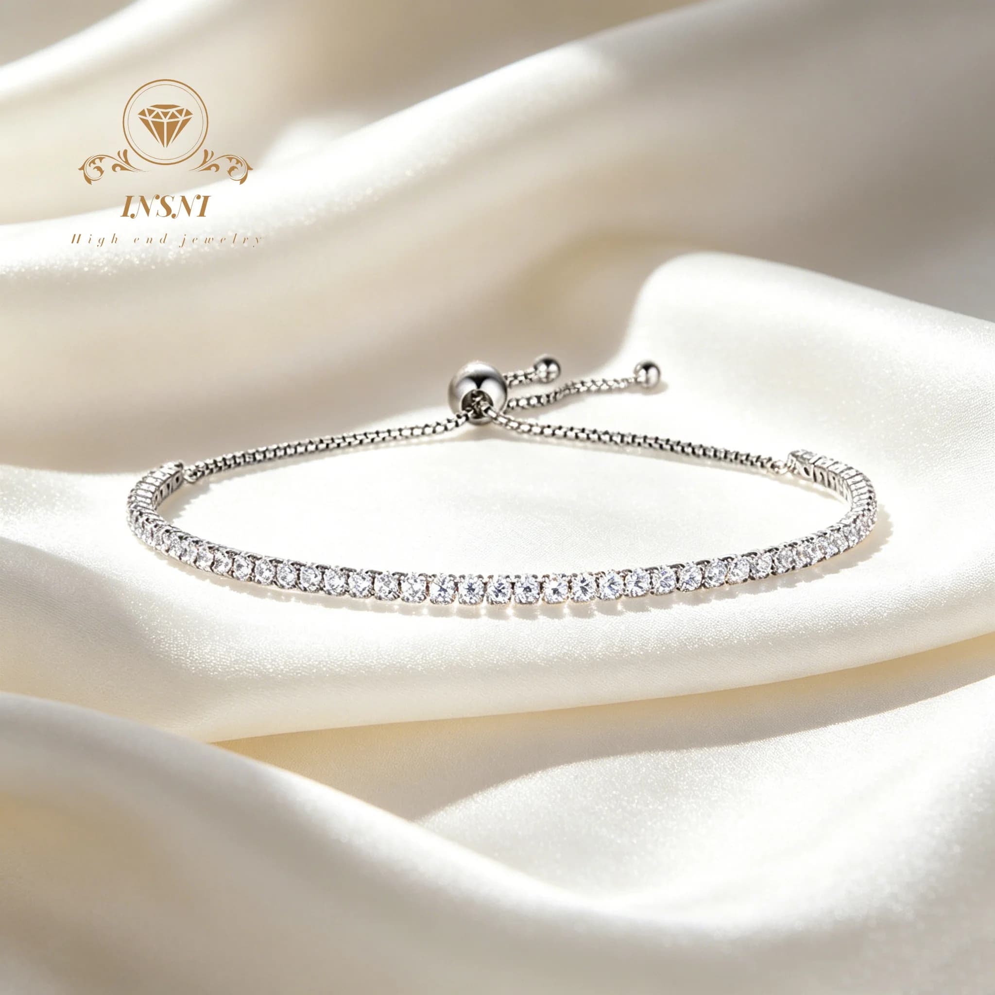 Moissanite Bracelet Accessories Women's S925 Sterling Silver Light Luxury Jewelry Bracelet Accessories Affordable Women Gifts