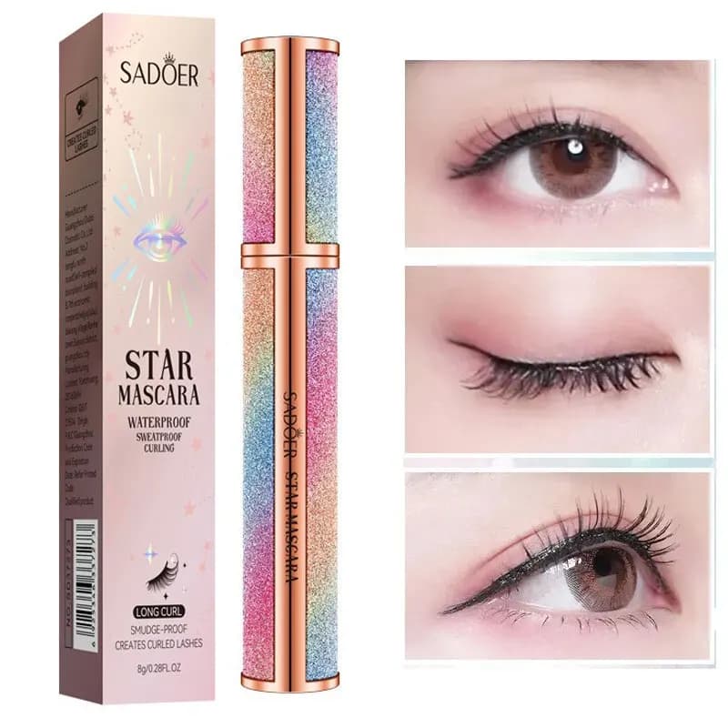1 pezzo Mascara Impermeabile Ispessimento Allungamento Mascara Ad Asciugatura Rapida Pennello Ciglia Arricciatura Lunga Durata Ciglia Nere Strumenti di Bellezza