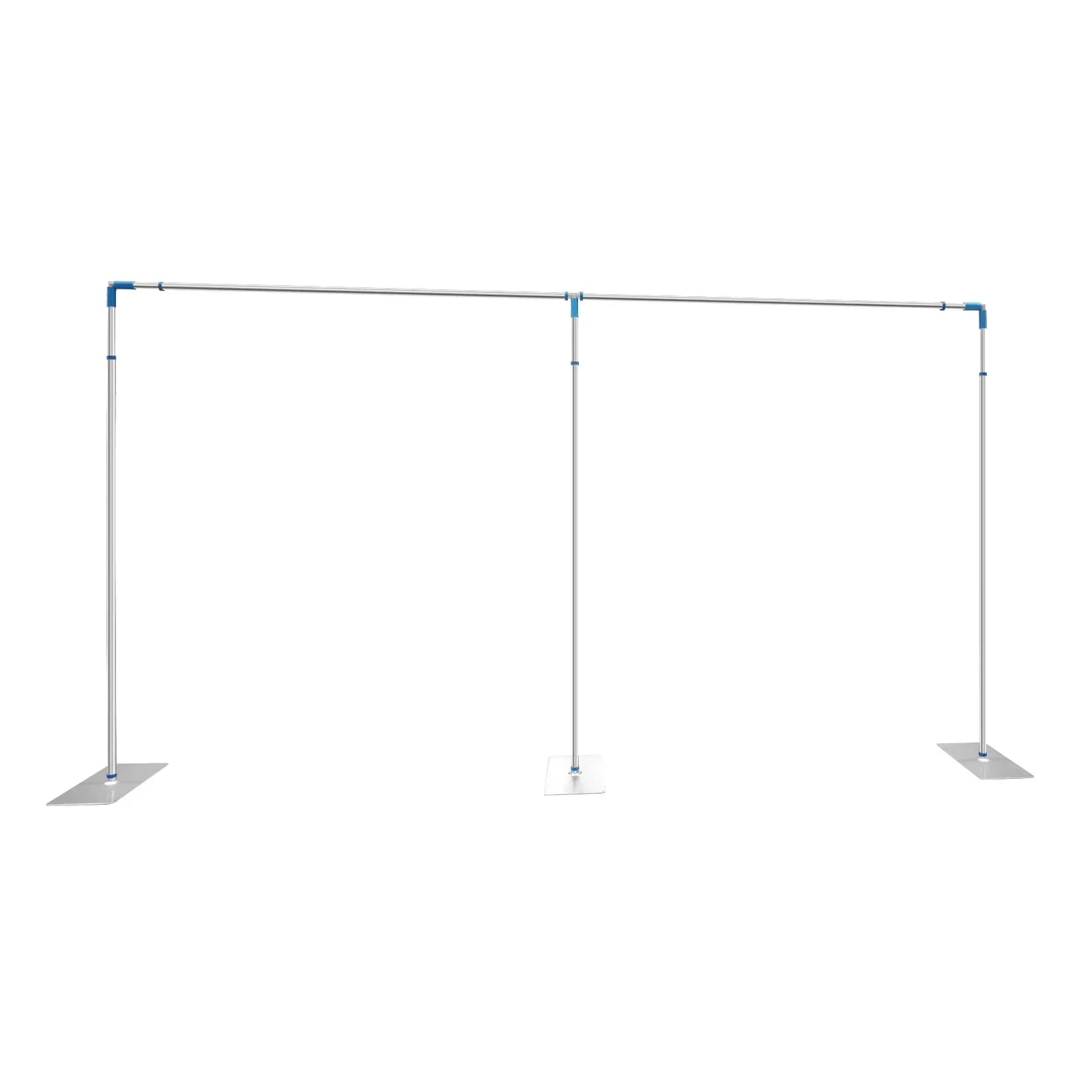 10x20 Foot Adjustable Nutrial Background Support, Heavy Duty Pipe Background Support, Metal Arch Structure with Party Media Base