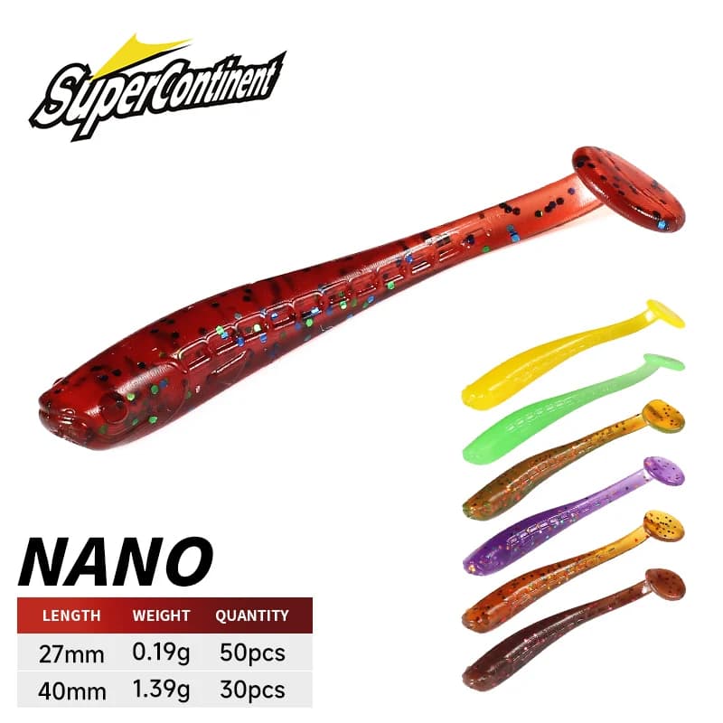 Supercontinent soft bait new ciprinidi 4 cm/30 pieces 2,7 cm/50 pieces fishing bait sinking esca tremor fishing bait soft fish worms recall