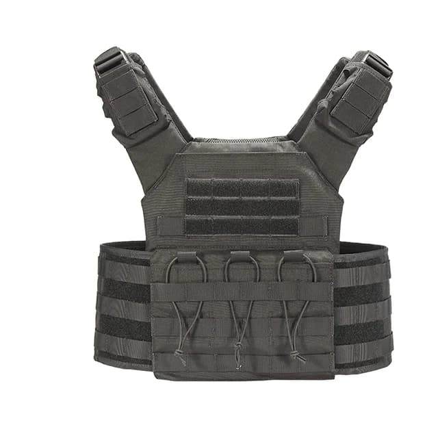 Lightweight Tactical Vest in Nylon 1000D, Special Wallet, Mimetic Network, for Open Training, Security, Molle System