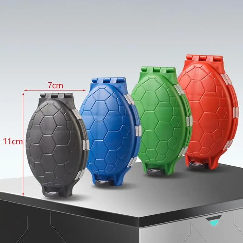Nuova scatola porta esche e ami da pesca a forma di tartaruga con 12 scomparti, ideale anche come portamedicinali da viaggio