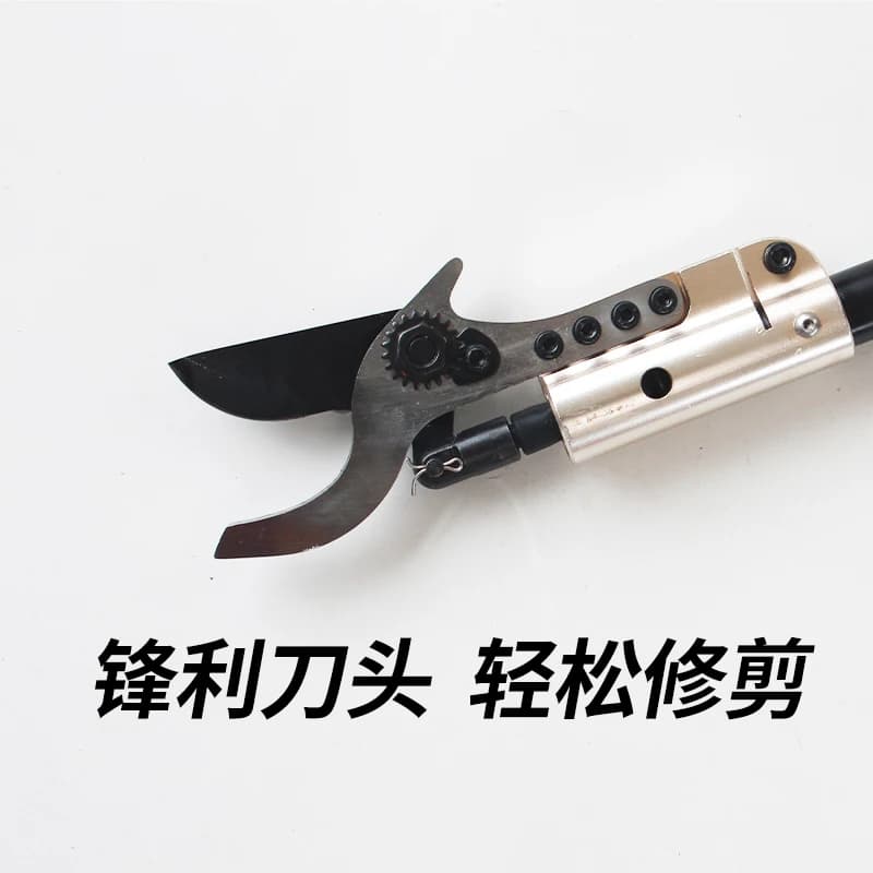 Rechargeable pruning scissors for high heights, electric scissors for high branches, garden scissors with extendable rod