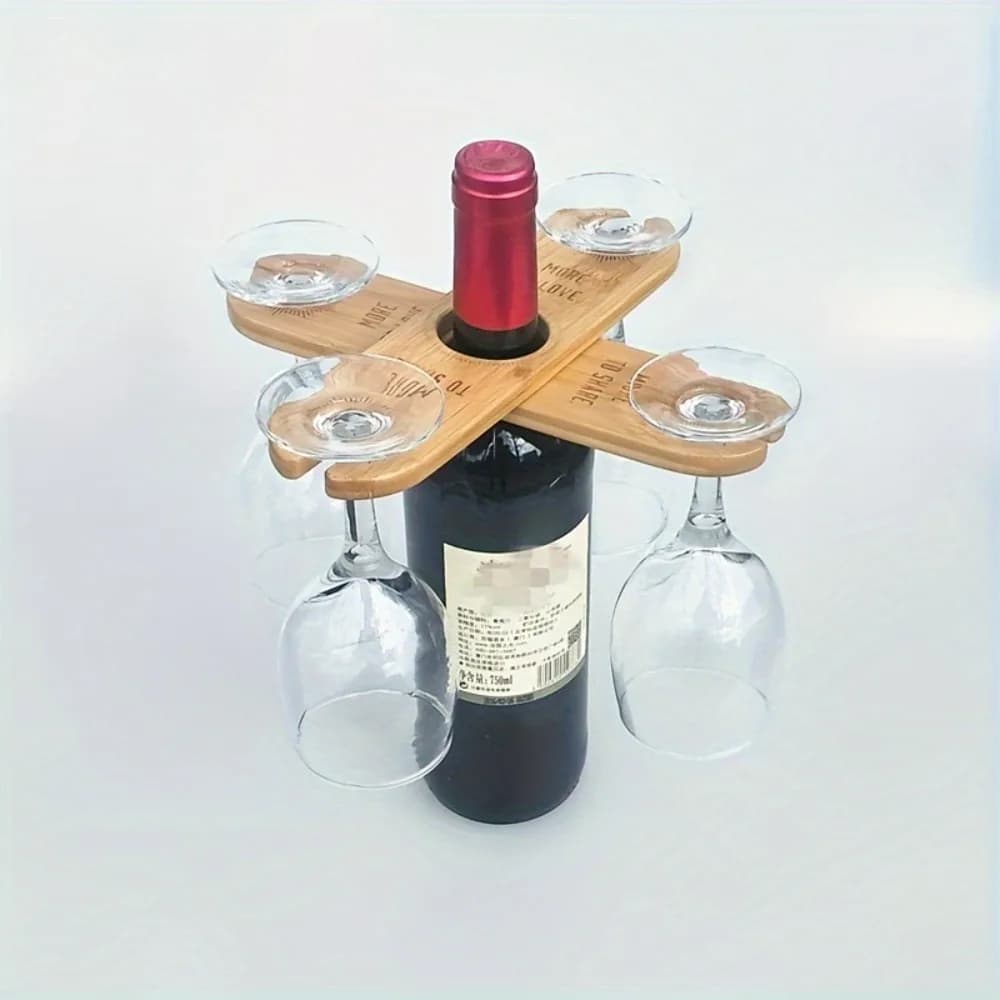 Portabicchieri per vino rosso da appendere a testa in giù, design portatile e alto per riporre bicchieri sotto il mobile, per cucina e bar.