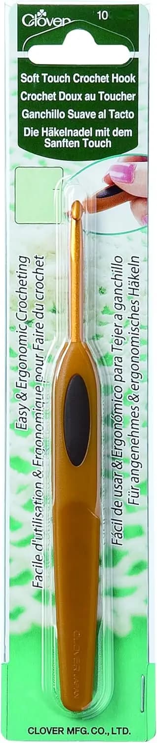 Uncinetto Soft Touch, 3.00mm, Manico in Silicone, Multicolore per un Comodo Lavoro all'Uncinetto