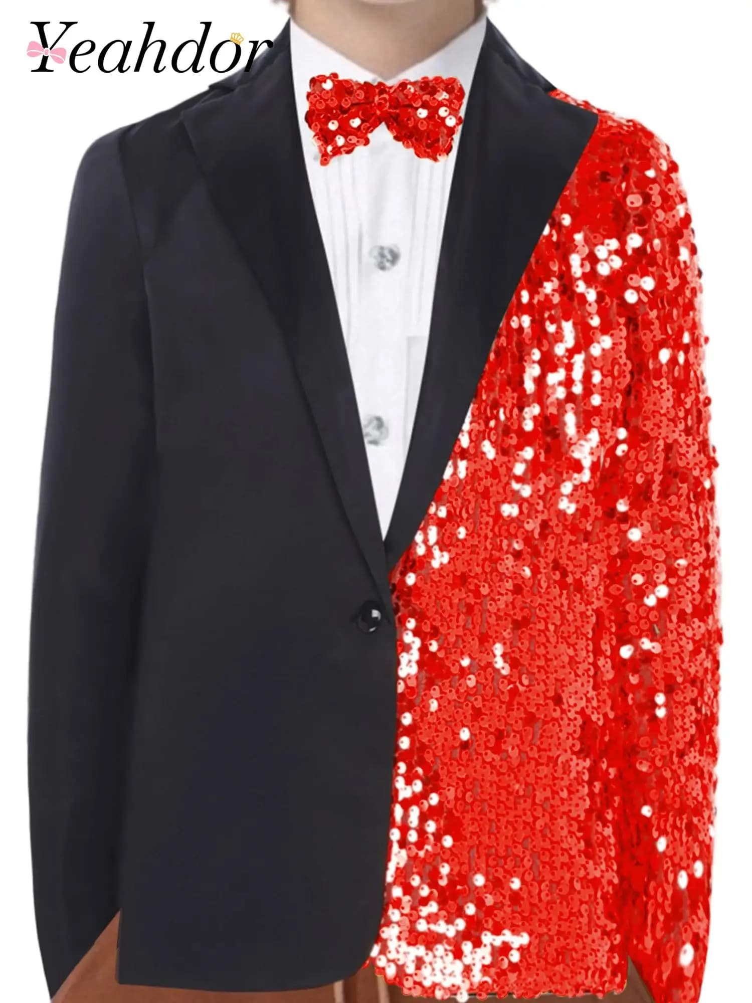 Bambini Ragazzi Abito formale Blazer Paillettes Signori Cappotto Giacca Bambini Party Outfit Perfornance Costumi Abiti scintillanti Giacche