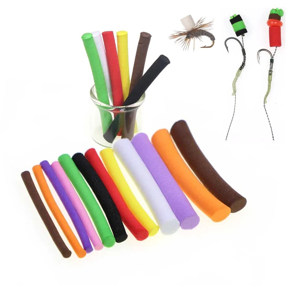 12/20 Pezzi Bastoncini Galleggianti in Schiuma per Pesca alla Carpa, Esche Galleggianti Boilie Pop-Up, Materiale per Montature Hair Rig e Parachute Post, Materiale per Costruzione Mosche Artificiali