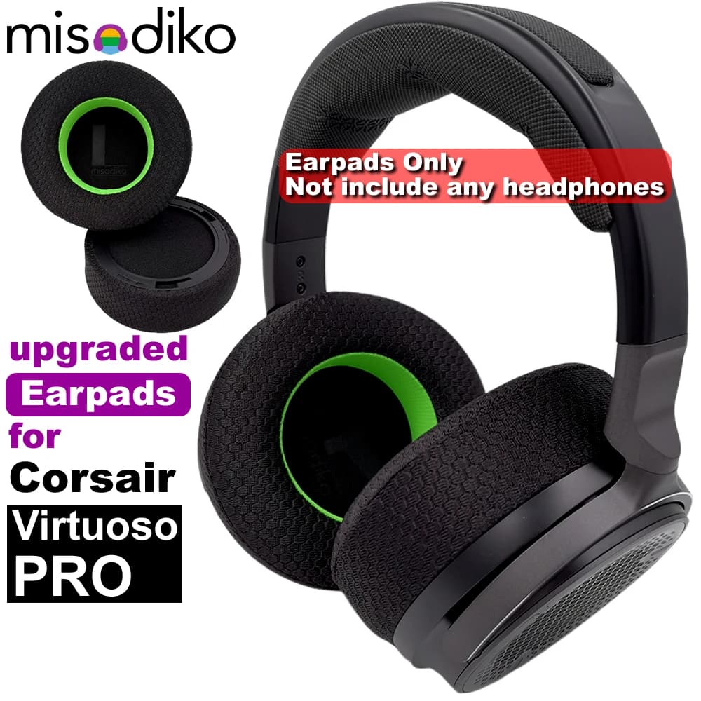 Sostituzione dei cuscinetti auricolari aggiornati misodiko per le cuffie da gioco Corsair Virtuoso PRO